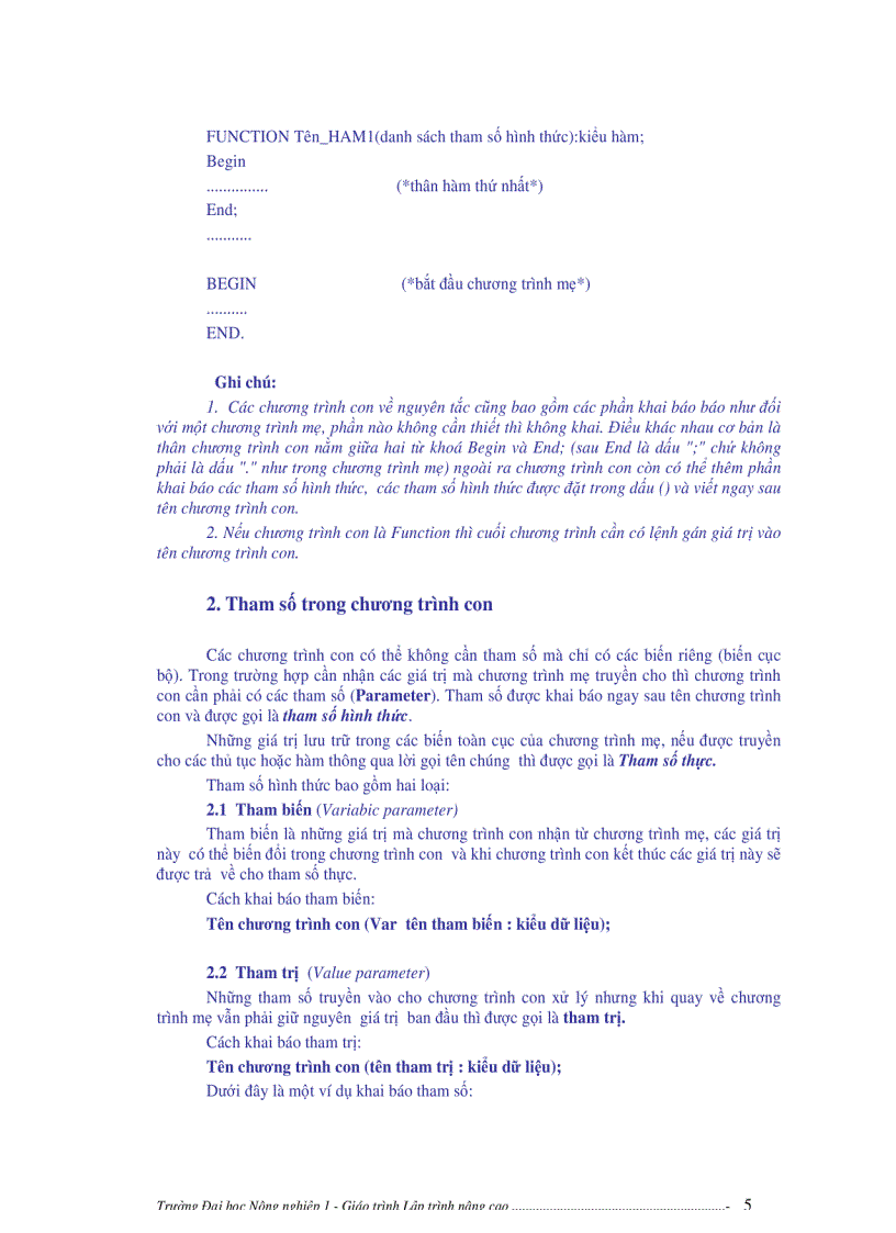 image for page PASCAL nâng cao