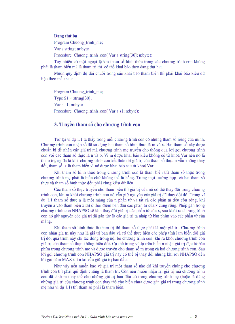 image for page PASCAL nâng cao