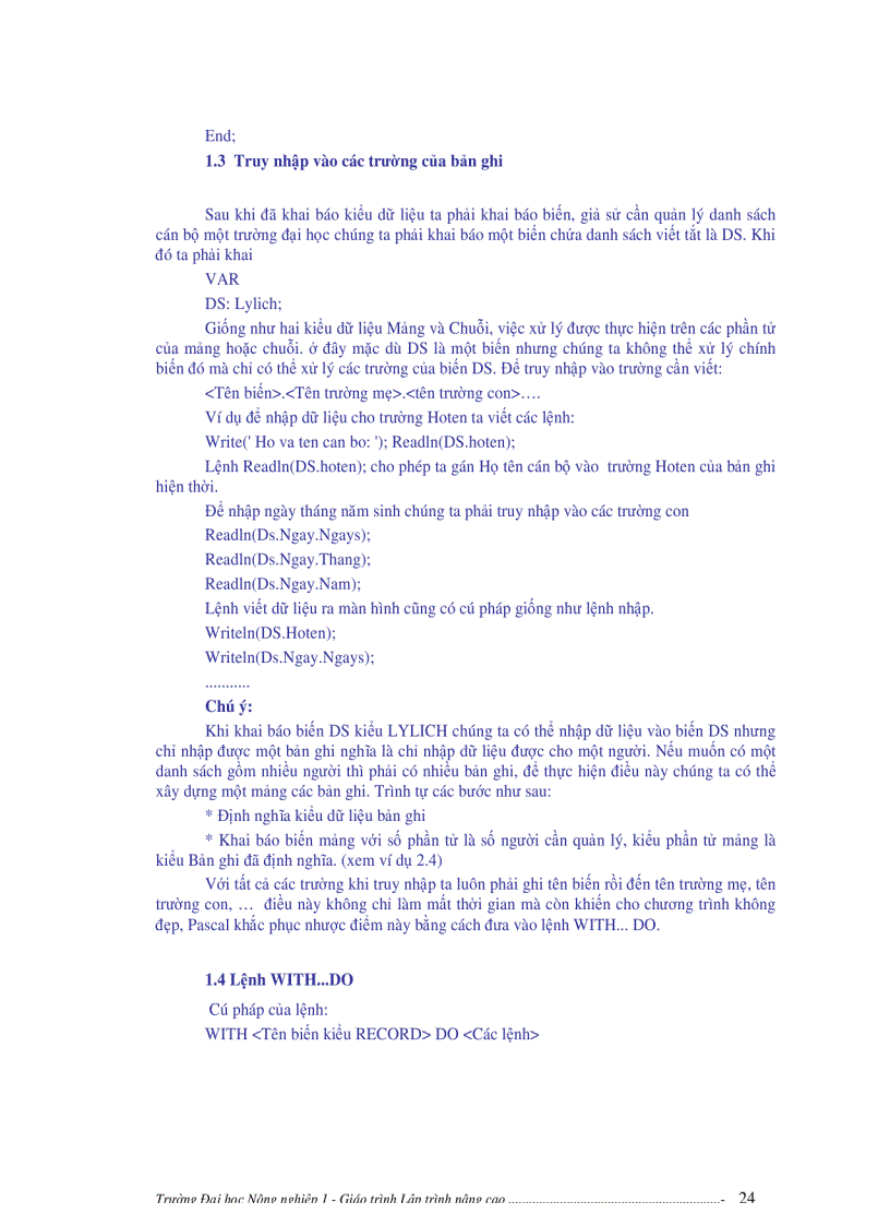 image for page PASCAL nâng cao