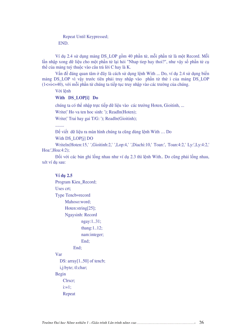 image for page PASCAL nâng cao