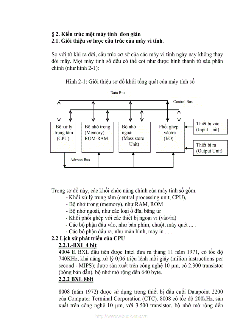 image for page Kiến trúc cơ bản của máy tính 1