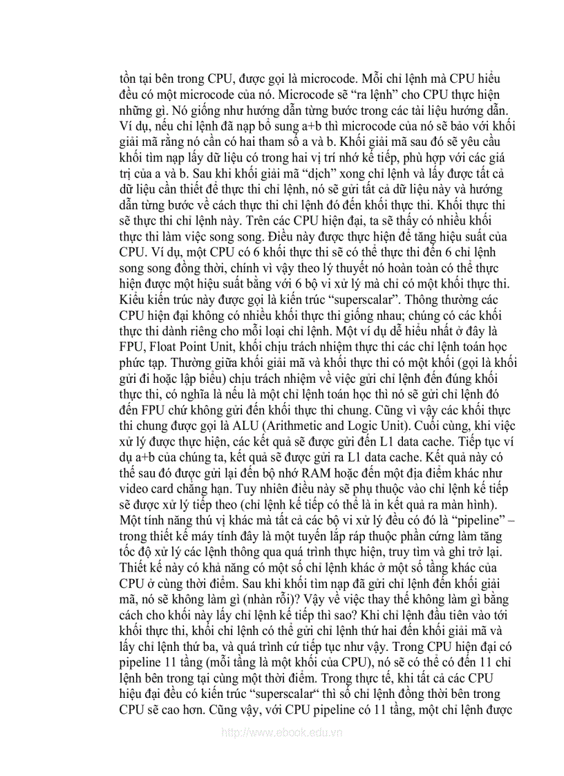 image for page Kiến trúc cơ bản của máy tính 1