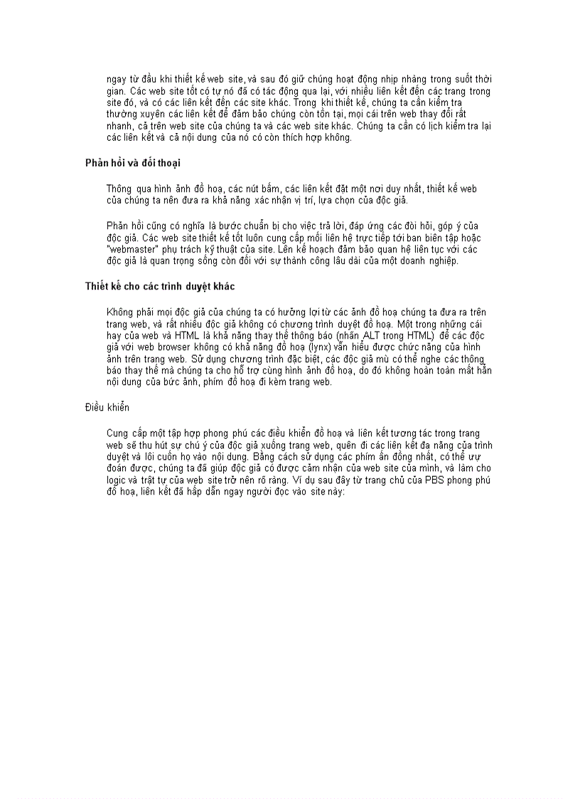 image for page Thiết lập web