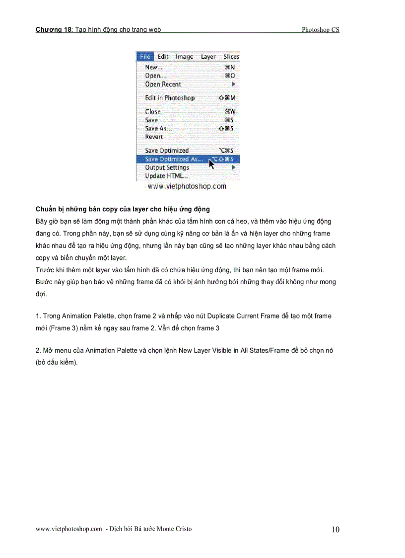 image for page Tạo hình động cho trang web