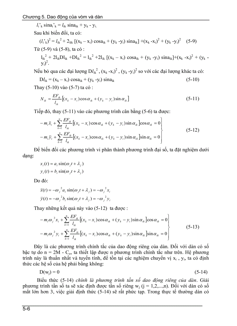 image for page Dao động của vòm và dàn