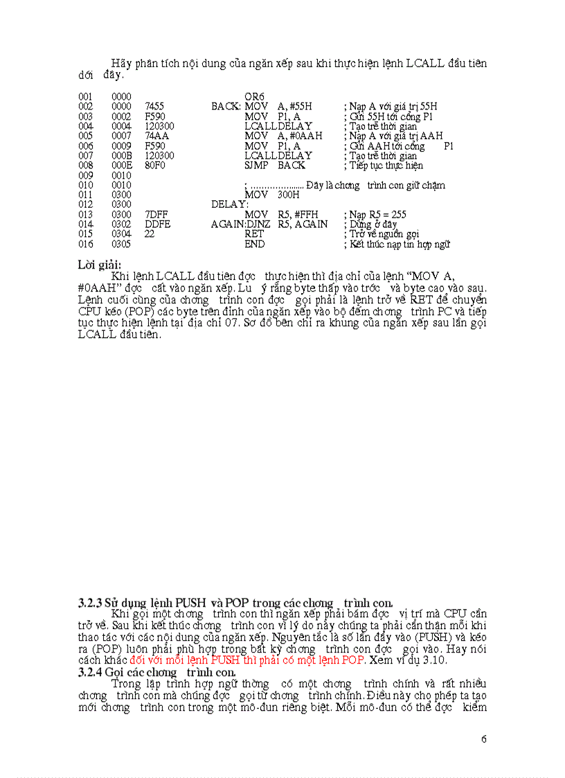 image for page Các lệnh nhảy vòng lặp và lệnh gọi