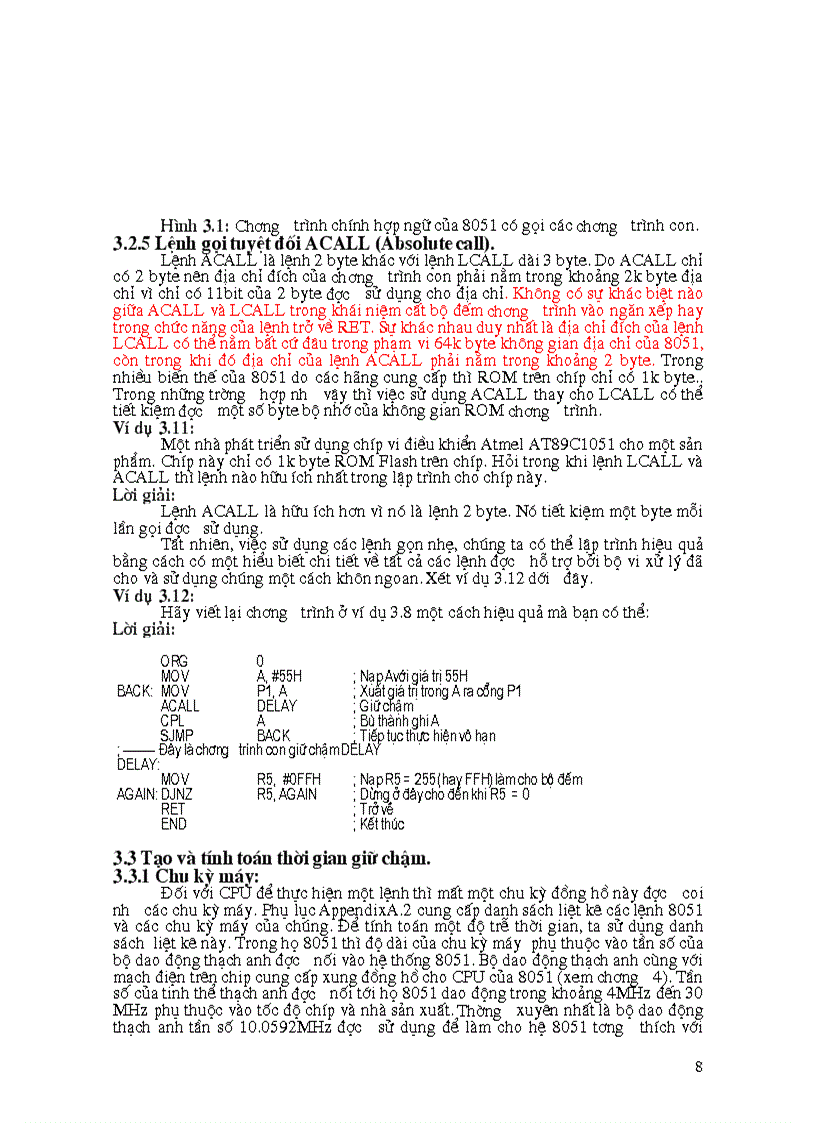 image for page Các lệnh nhảy vòng lặp và lệnh gọi