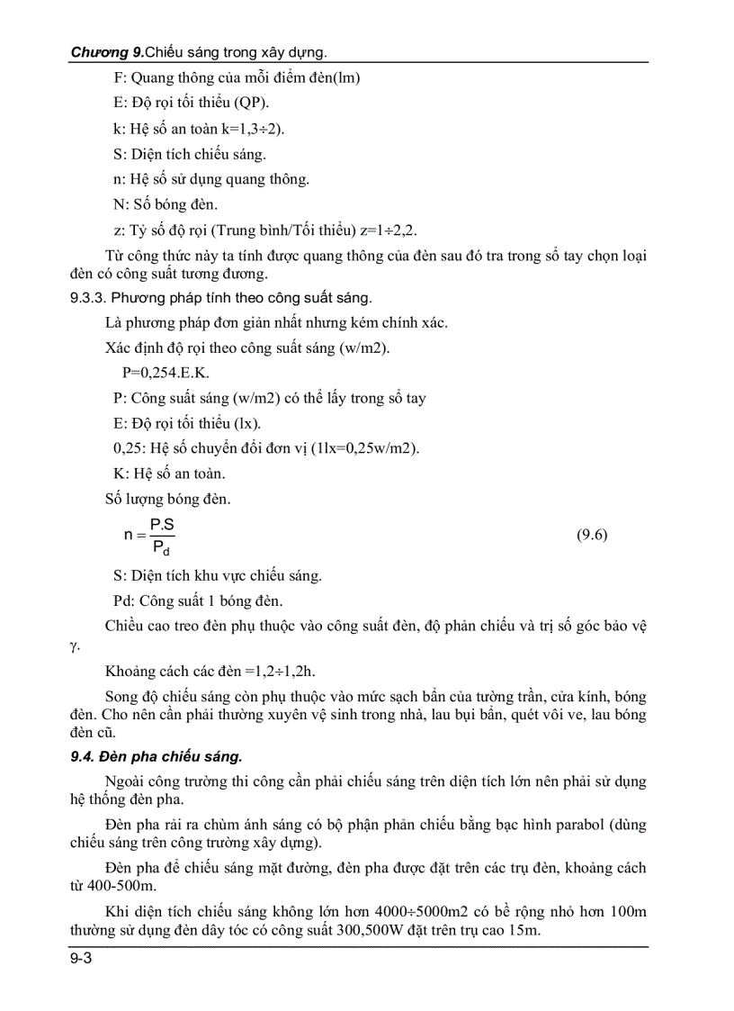 image for page Chiếu sáng trong xây dựng