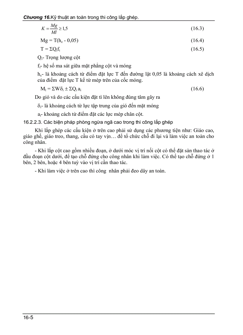 image for page Kỹ thuật an toàn trong thi công lắp ghép