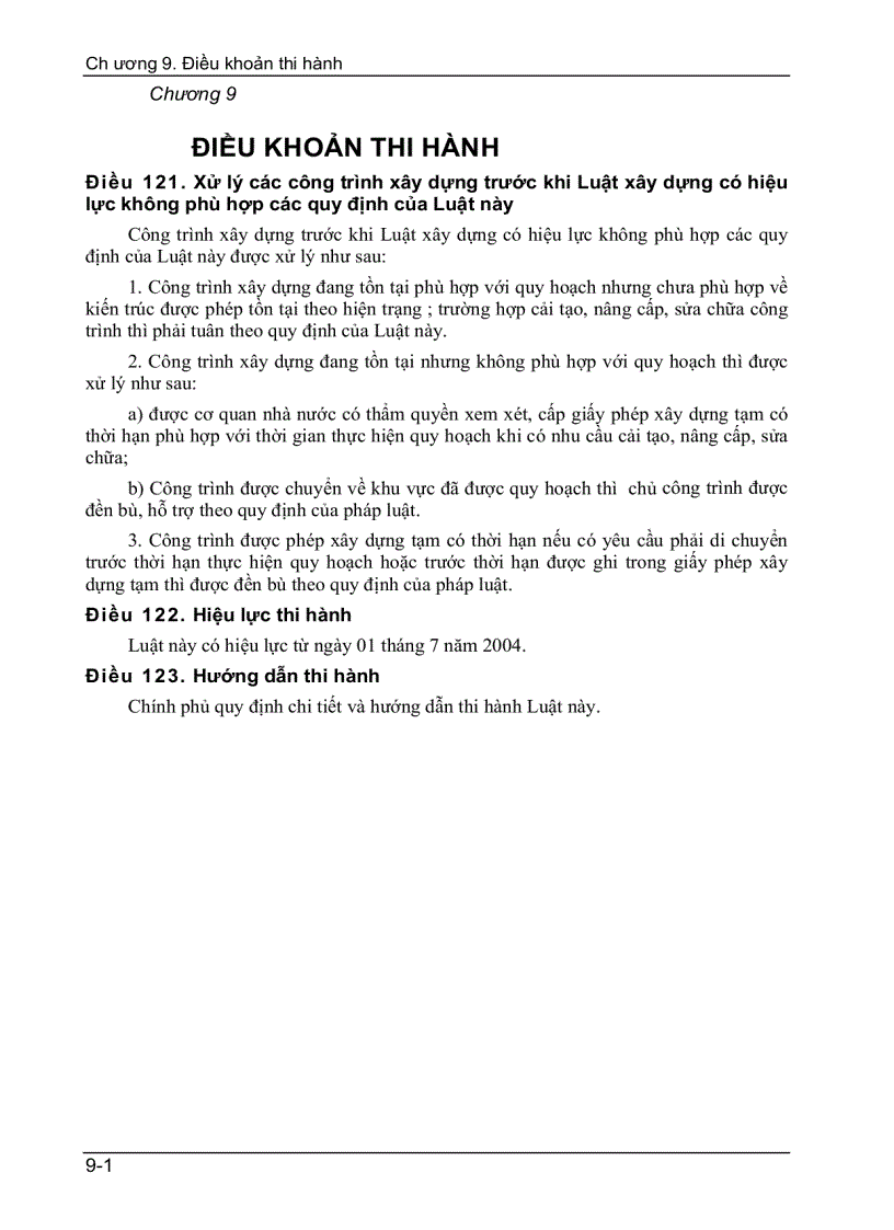 image for page Điều khoản thi hành