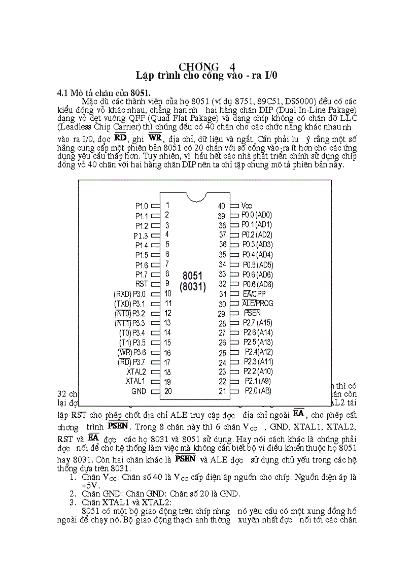 image for page Lập trình cho cổng vào ra I 0