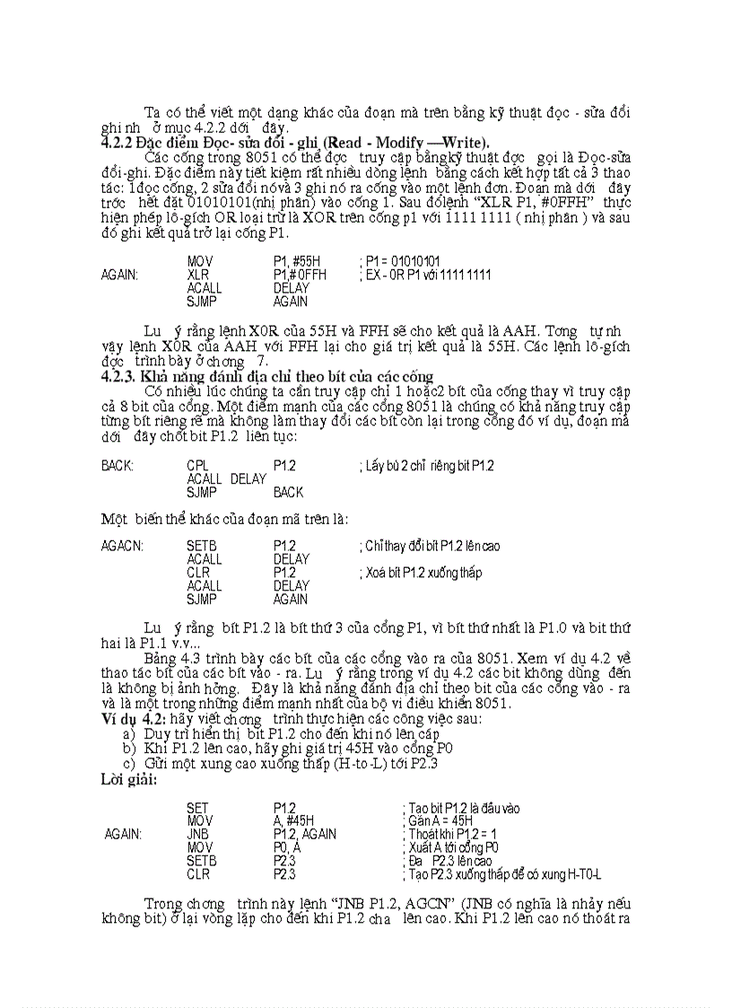 image for page Lập trình cho cổng vào ra I 0