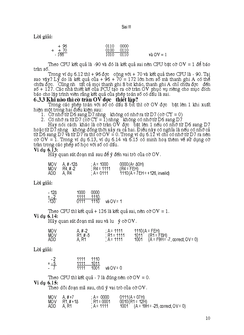 image for page Các lệnh số học và các chương trình