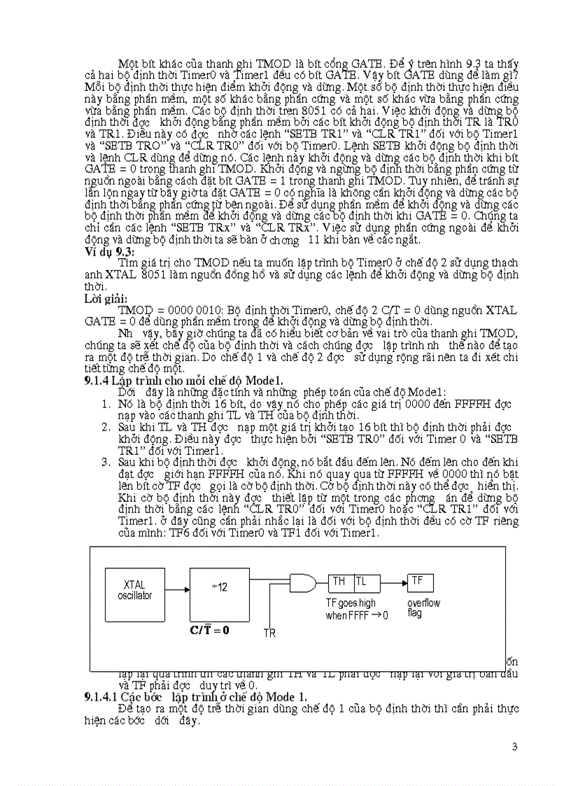 image for page Lập trình cho bộ đếm bộ định thời trong 8051