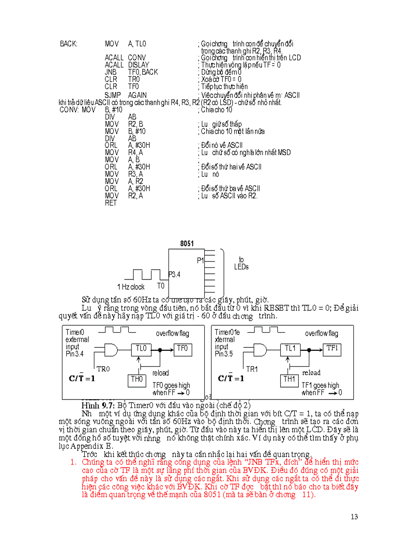 image for page Lập trình cho bộ đếm bộ định thời trong 8051