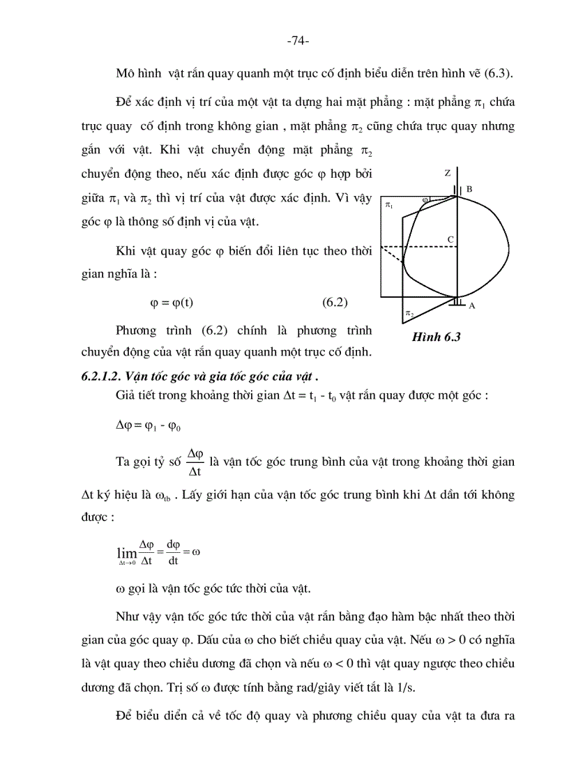 image for page Chuyển động tịnh tiến và chuyển động quay quanh một trục cố định của vật rắn