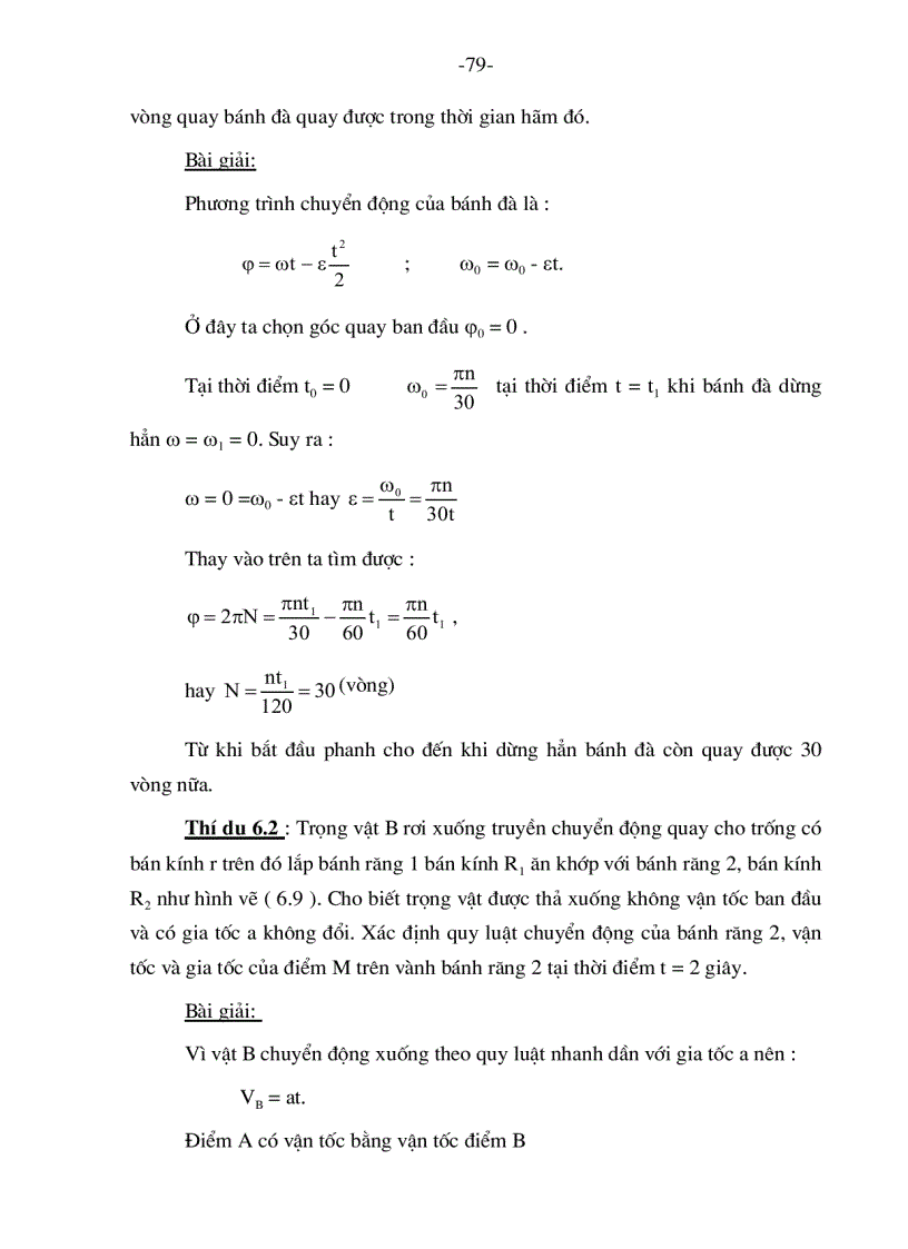 image for page Chuyển động tịnh tiến và chuyển động quay quanh một trục cố định của vật rắn