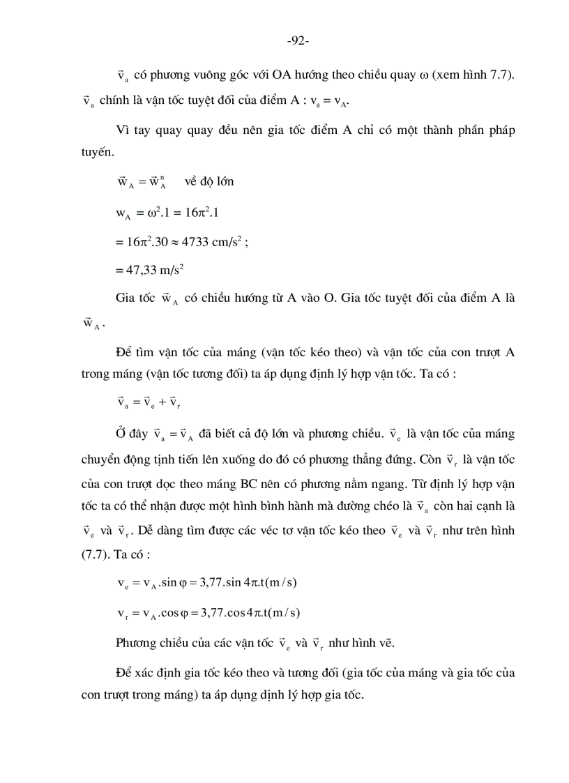 image for page Chuyển động tổng hợp của điểm
