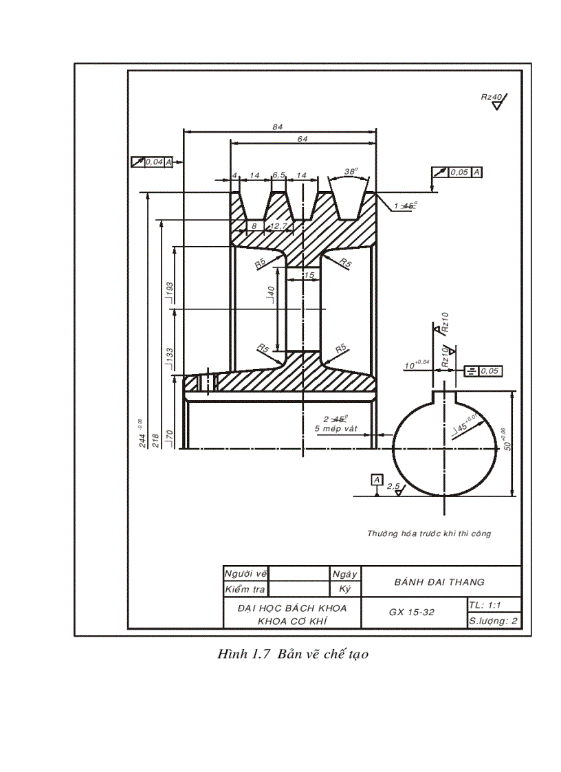 image for page Vẽ kỹ thuật cơ khí