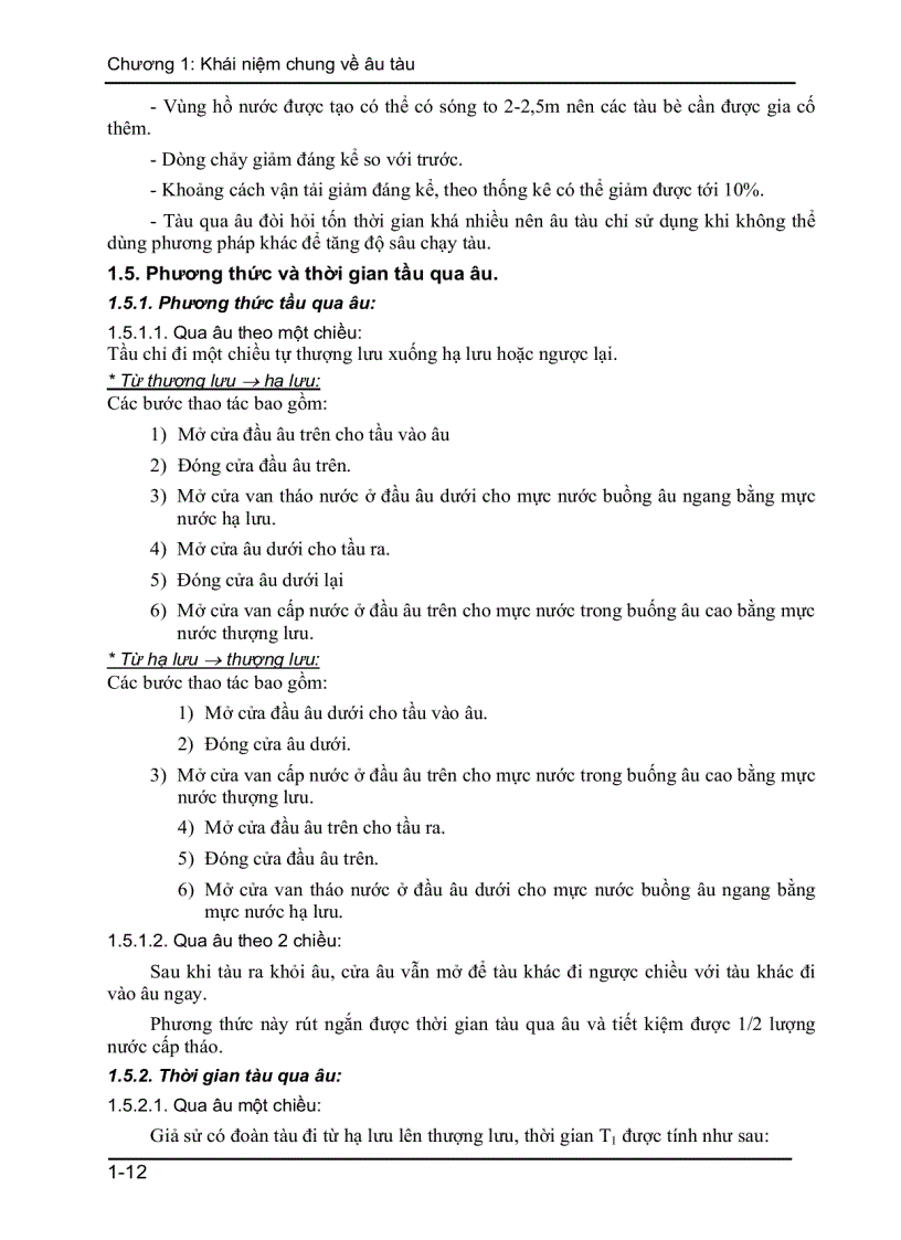 image for page Khái niệm chung về âu tàu