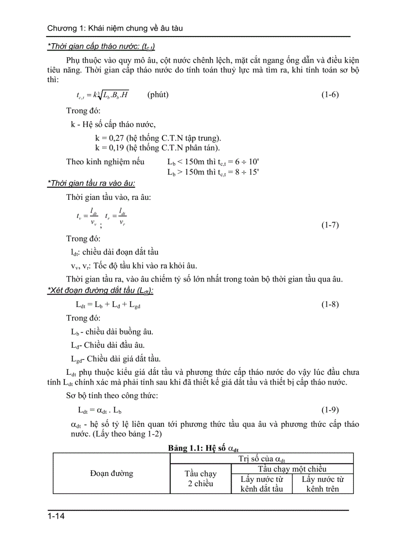 image for page Khái niệm chung về âu tàu