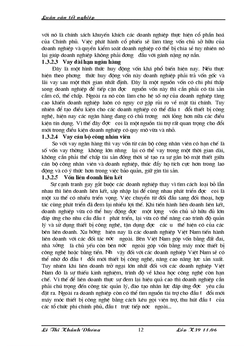 image for page Những giải pháp chủ yếu huy động vốn đổi mới ty dệt 10 10