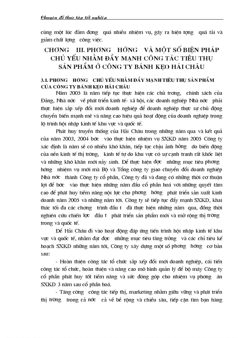 image for page Biện pháp đẩy mạnh hoạt động tiêu thụ sản phẩm ở Công ty bánh kẹo Hải Châu