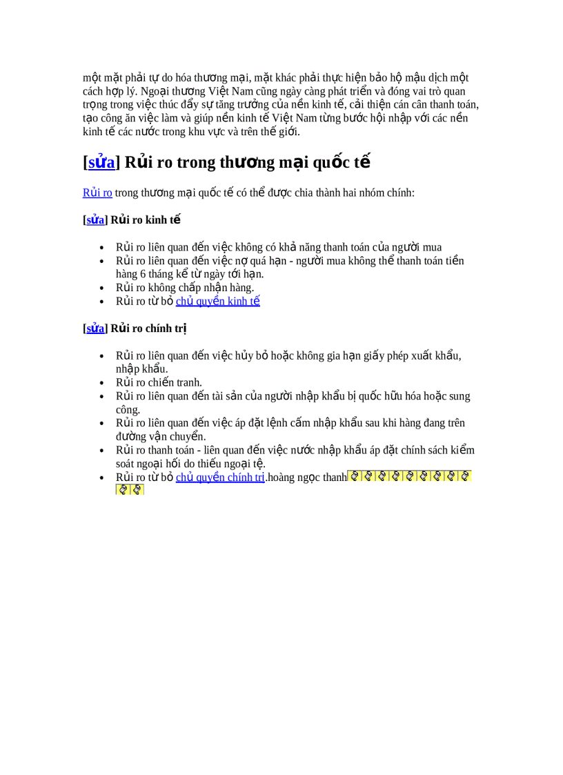 image for page Thương mại quốc tế