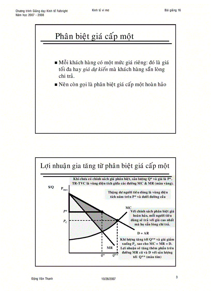 image for page Định giá trong điều kiện có sức mạnh thị trường
