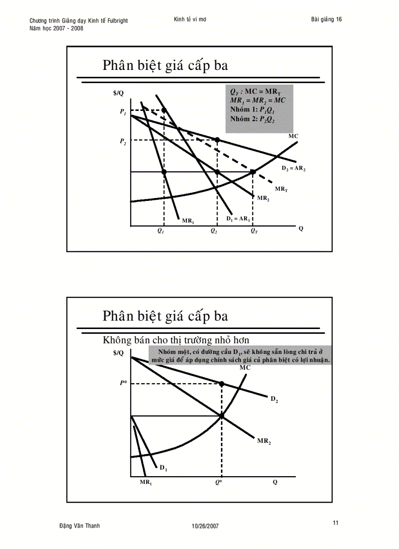 image for page Định giá trong điều kiện có sức mạnh thị trường