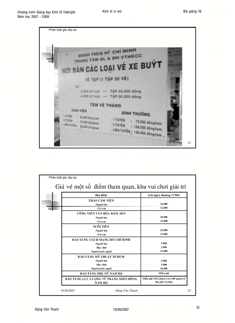 image for page Định giá trong điều kiện có sức mạnh thị trường