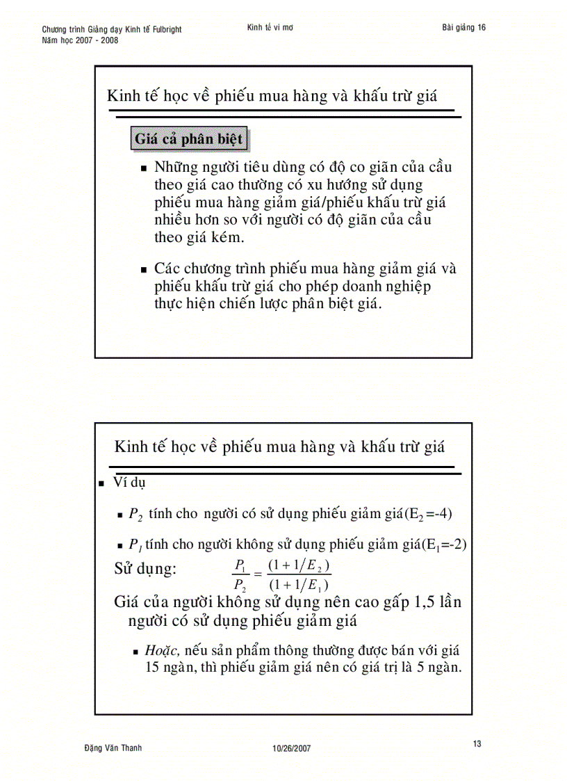 image for page Định giá trong điều kiện có sức mạnh thị trường