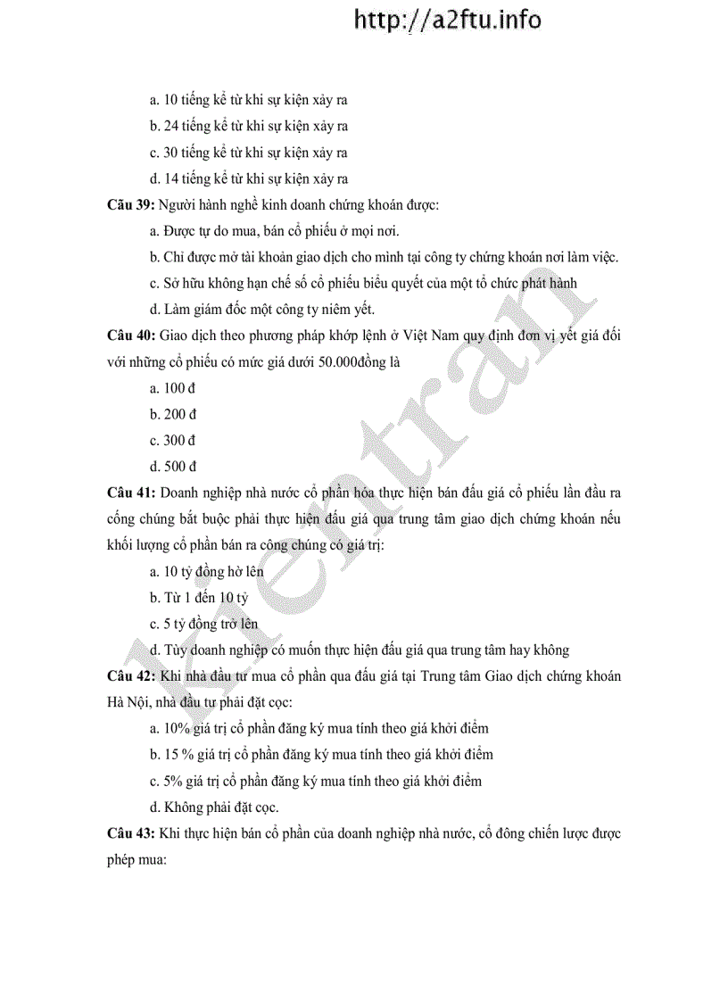 image for page 500 câu hỏi trắc nghiệm cơ bản về chứng khoán và thị trường chứng khoán 5