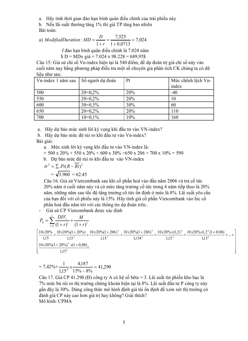image for page Ôn lý thuyết phân tích đầu tư chứng khoán