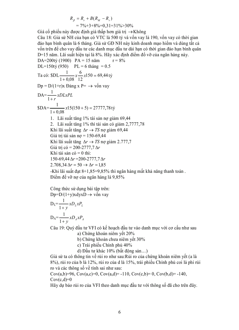 image for page Ôn lý thuyết phân tích đầu tư chứng khoán