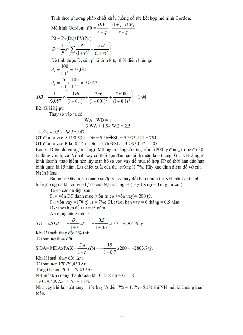 image for page Ôn lý thuyết phân tích đầu tư chứng khoán