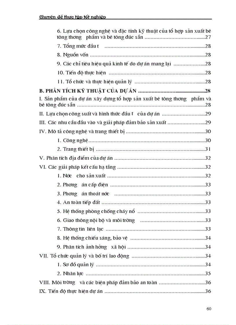 image for page Phân tích dự án đầu tư xây dựng tổ hợp sản xuất bê tông thương phẩm và bê tông đúc sẵn của Công ty vật liệu xây dựng và xây lắp thương mại Bộ thương mại