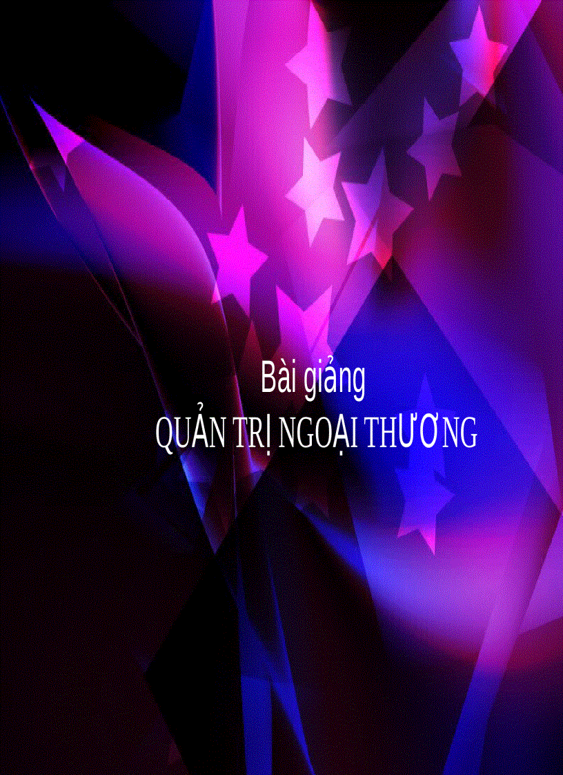 image for page Quản trị ngoại thương