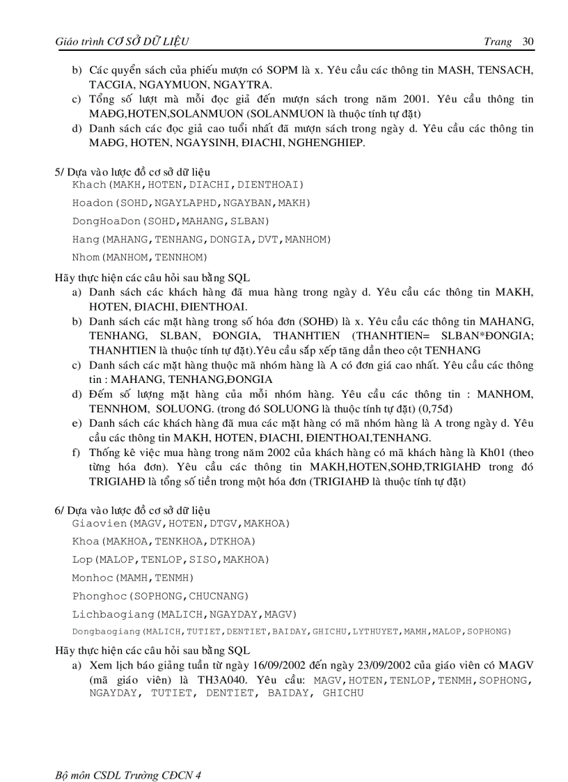 image for page Giáo trình CSDL