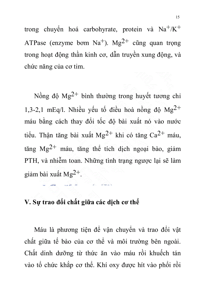 image for page Giáo trình sinh lý học tế bào SINH LÝ HỌC CÂN BẰNG NƯỚC VÀ CÁC CHẤT ĐIỆN GIẢI