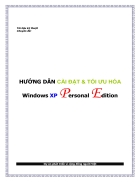 Hướng dẫn cài đặt và tối ưu hóa Windows XP Personal Edition