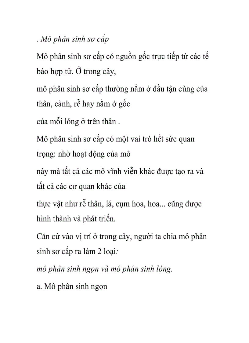 image for page Mô phân sinh sơ cấp