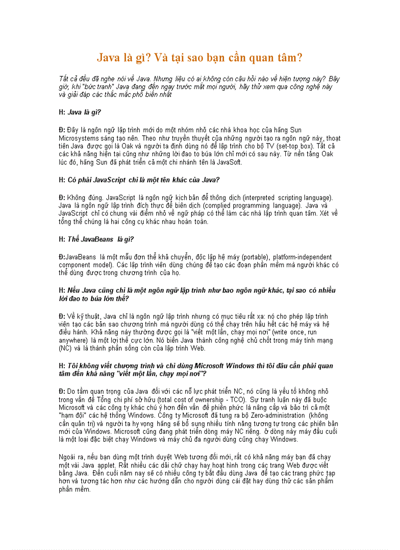 image for page Lập trình JAVA là gì