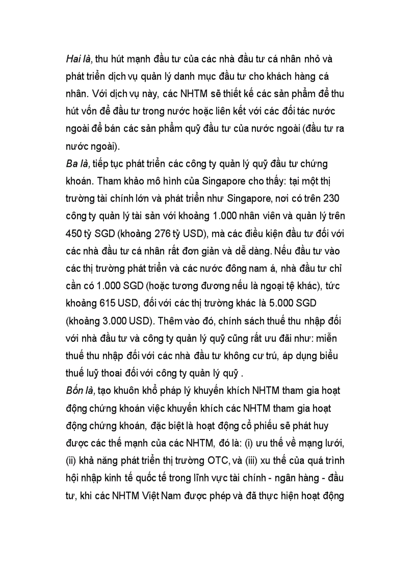 image for page Vai trò của ngân hàng thương mại trong việc tham gia phát triển thị trường chứng khoán