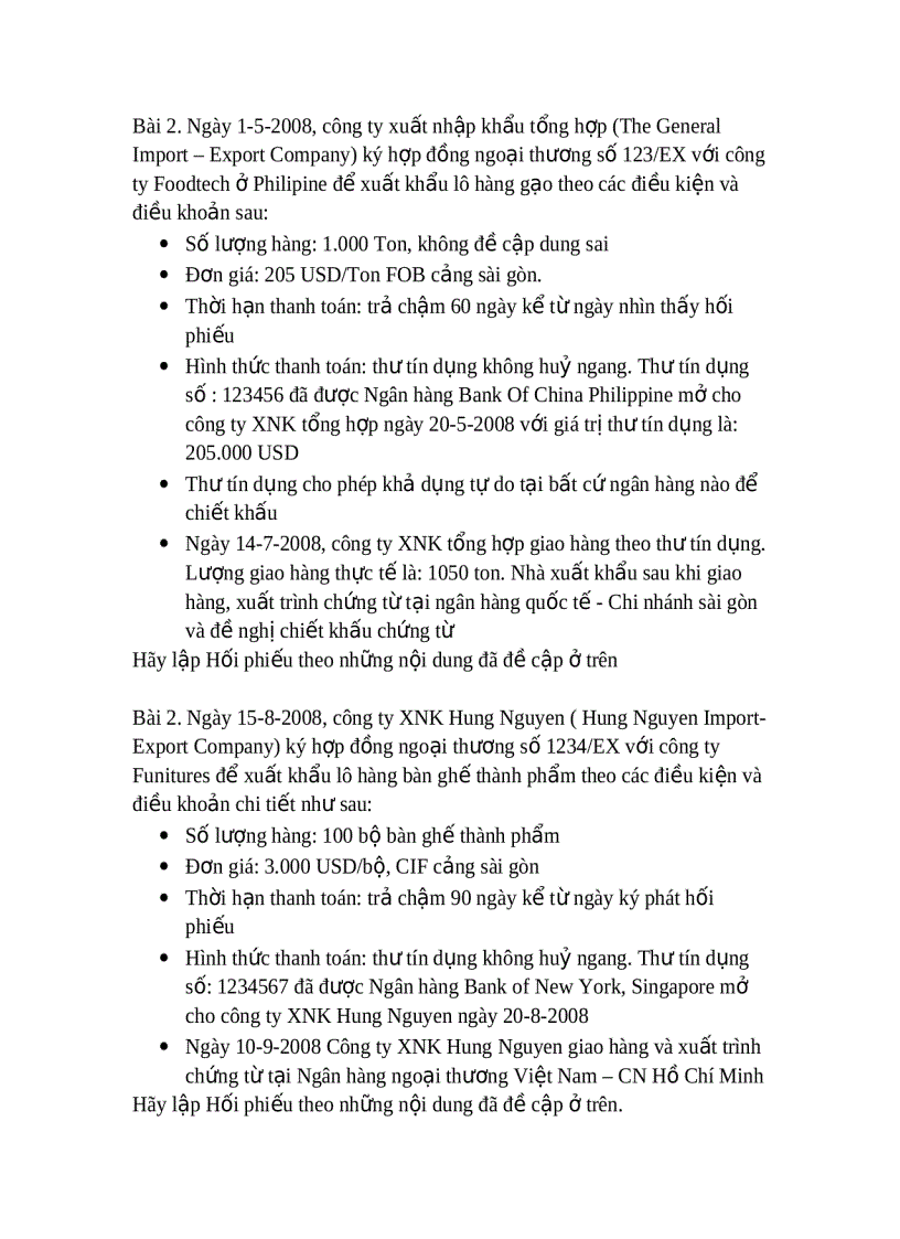 image for page BT Hối phiếu