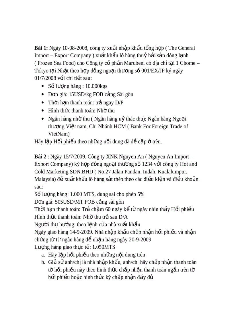 image for page BT Hối phiếu