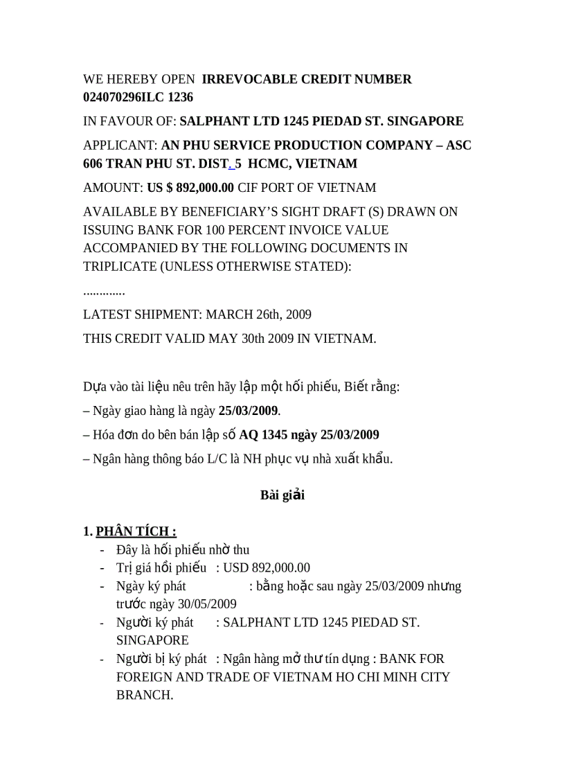 image for page BT Hối phiếu