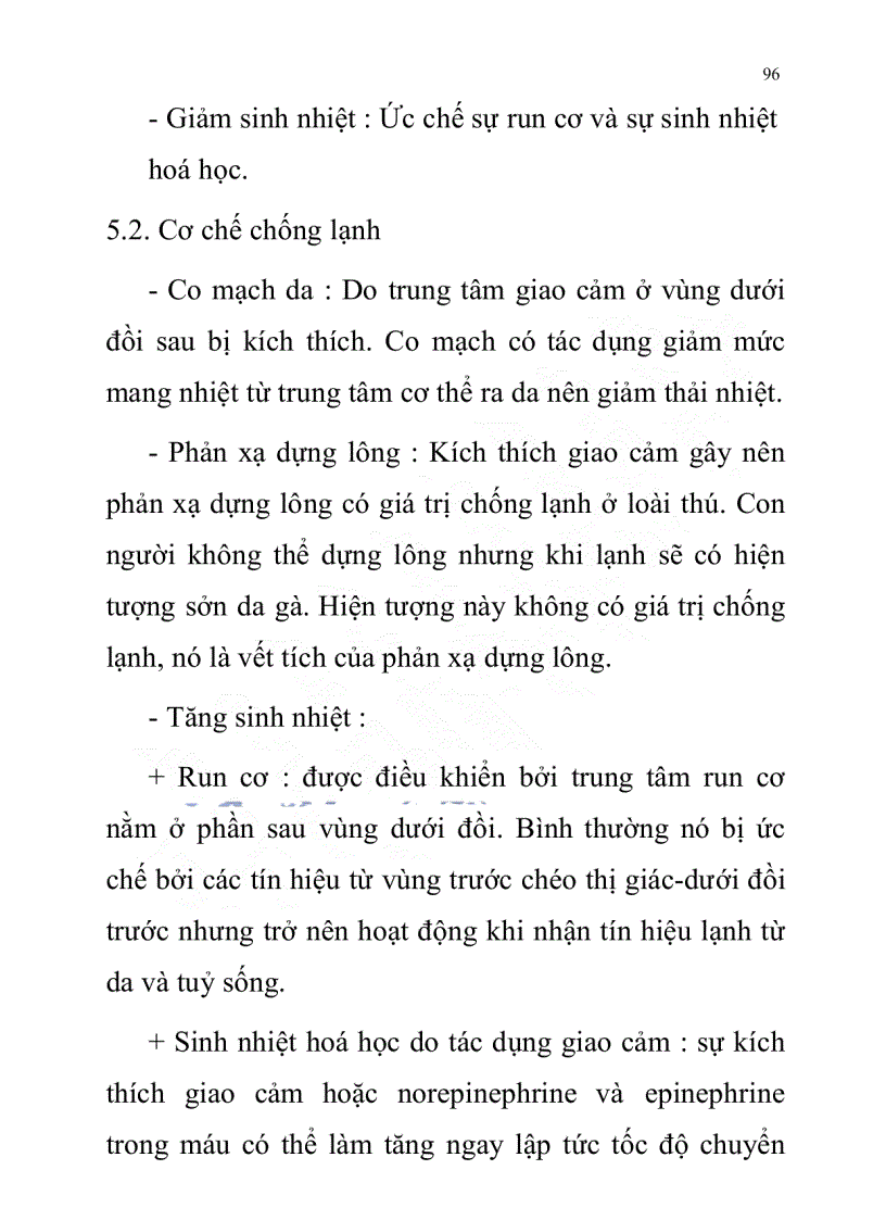 image for page Sinh lý học điều hoà thân nhiệt