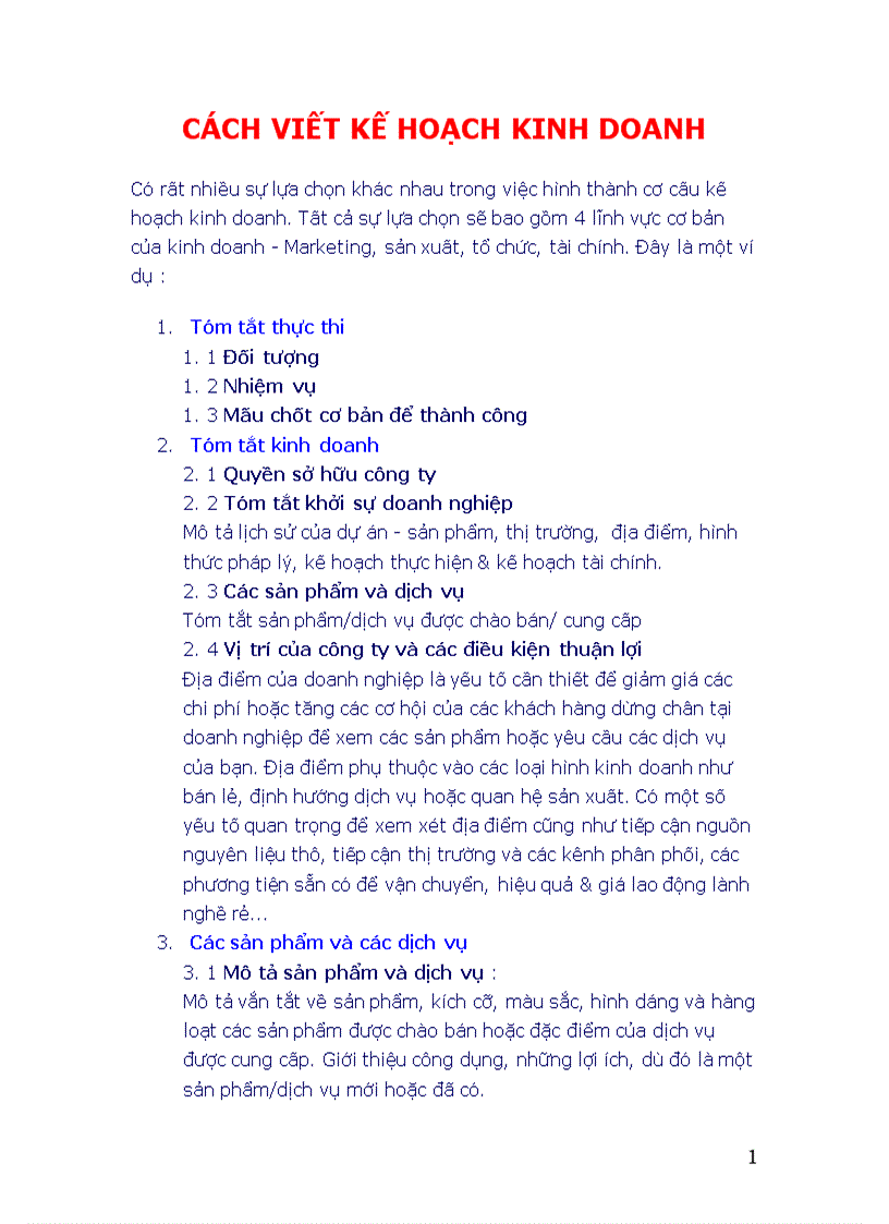 image for page Cách viết kế hoạch kinh doanh
