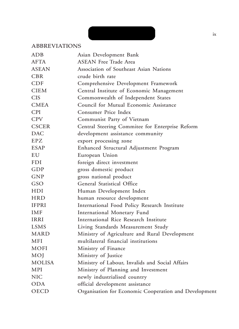 image for page VIET NAM a transition tiger